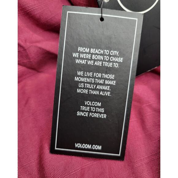 NWT Volcom No She Didn’t Dress Bow Front Cutout A-Line Mini Casual Plum Size S - Picture 6 of 9